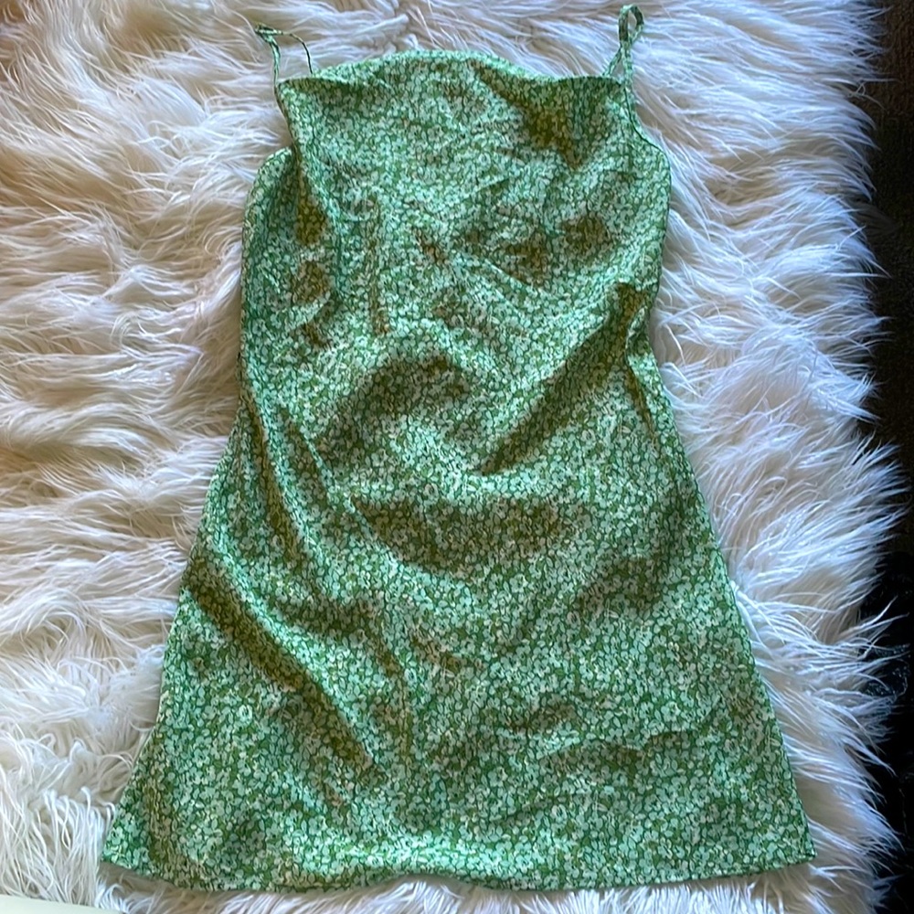 Green Floral Small Sundress
